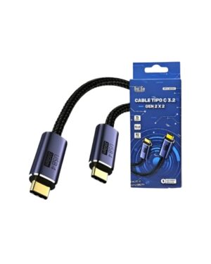 CABLE TIPO C A TIPO C THUNDERBOLT 4.20 GBPS 1MT INT.CO CP01 20 019