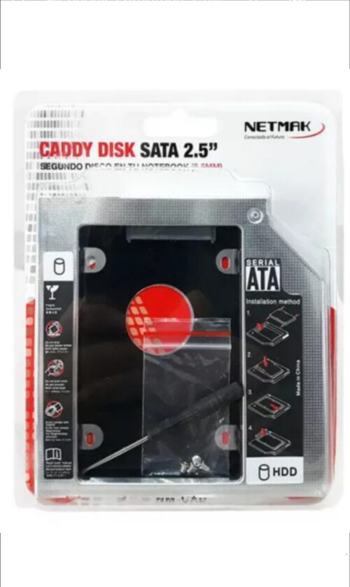 20250327_121626 CADDY DISCO RÍGIDO EXTERNO USB 2.5 9.5 MM NETMAK NM CAD