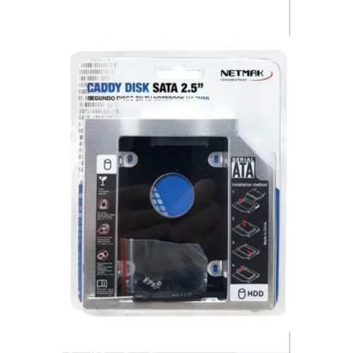 CADDY DISCO RIGIDO EXTERNO USB 2.5 12.7 MM NETMAK NM CAD2