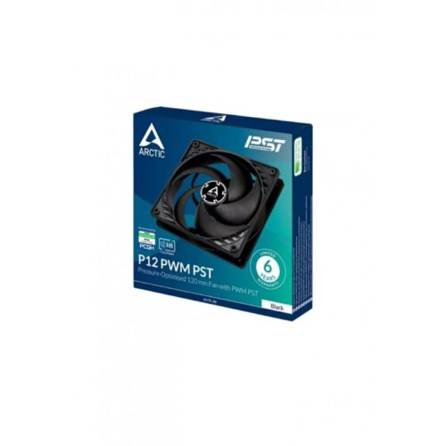 FAN COOLER ARTIC P12 PWM PST (BLACK / BLACK)