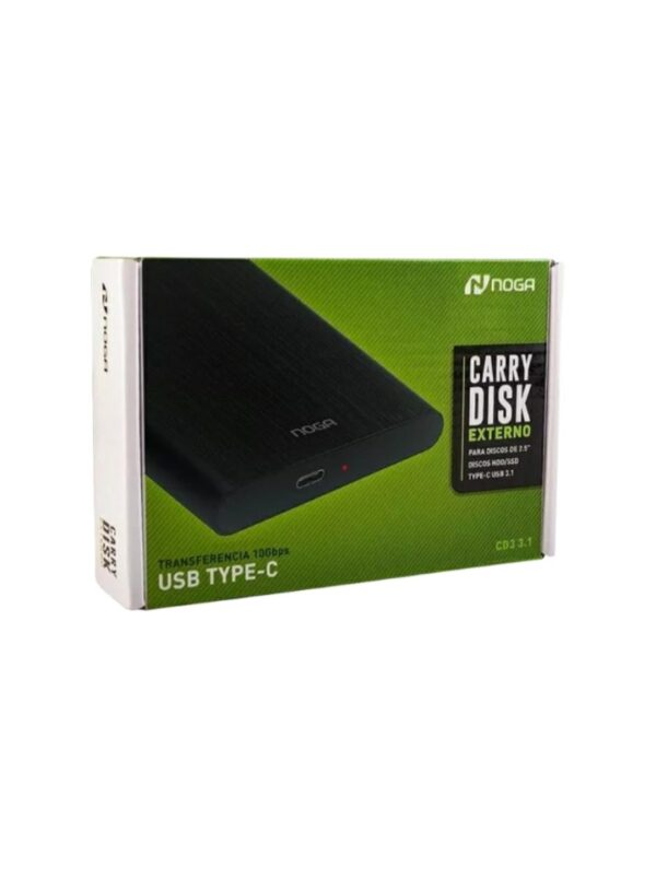 CARRY DISCO RÍGIDO INTERNO SATA 2.5 PUERTO TIPO C 3.1 NOGANET
