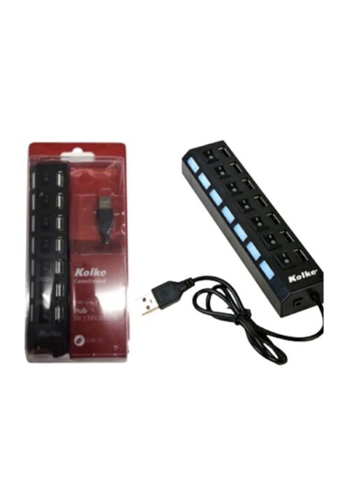 20250327_193043 HUB USB 7 PUERTOS 2.0 CON SWITCH INTERRUPTOR INDIVIDUAL KOLKE