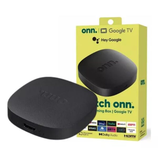 Watch onn google TV 4k streaming box black