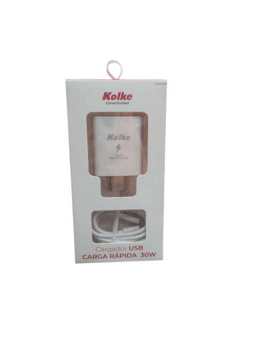 Photoroom-20250301_174133 Cargador USB carga rapida 30W ficha tipo C color blanco