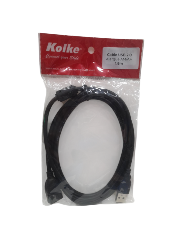 Cable extensor USB 2.0 1.80MT Kolke