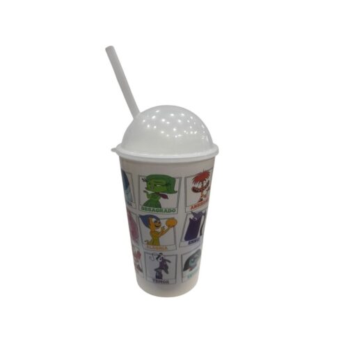 Vaso plastico intensamente