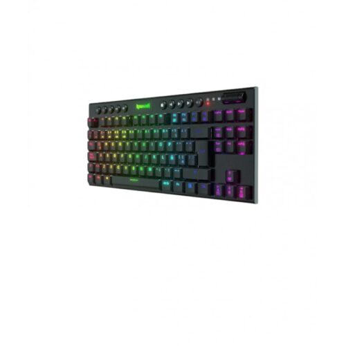 TECLADO REDRAGON K621 HORUS TKL MECÁNICO INALÁMBRICO BLACK RED SWITCH RGB