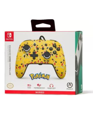 JOYSTICK NINTENDO SWITCH CON CABLE DISEÑO PIKACHU MOODS POWER A ENHANCED