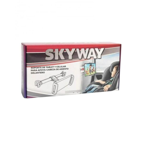SOPORTE DE AUTO PARA TABLET/CELULAR APOYA CABEZA SKY WAY GM 5716