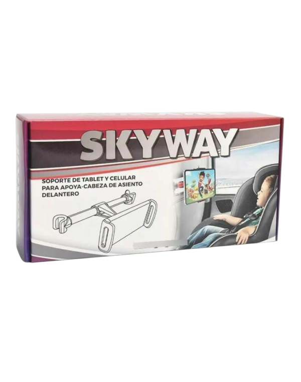 SOPORTE DE AUTO PARA TABLET/CELULAR APOYA CABEZA SKY WAY GM 5716