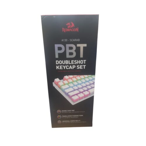JUEGO DE TECLAS PARA TECLADO MECANICO REDRAGON A130W ENG KEYCAPS SCARAB WHITE