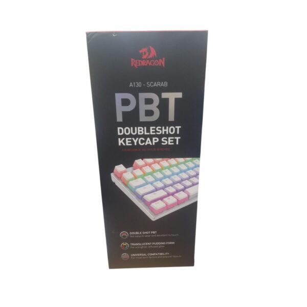 JUEGO DE TECLAS PARA TECLADO MECANICO REDRAGON A130W ENG KEYCAPS SCARAB WHITE