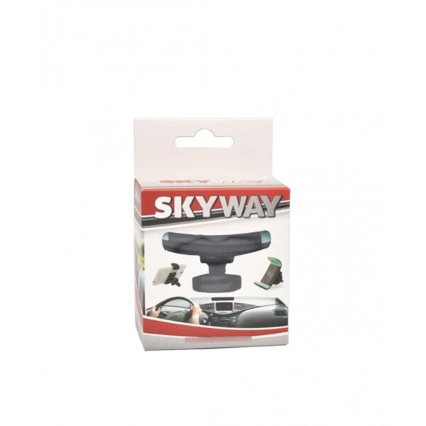 SOPORTE DE CELULAR PARA AUTO REJILLA AIRE CON AGARRE Y SOPAPA SKY WAY