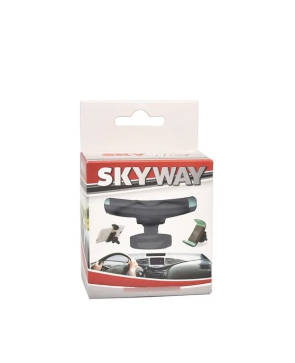 SOPORTE DE CELULAR PARA AUTO REJILLA AIRE CON AGARRE Y SOPAPA SKY WAY